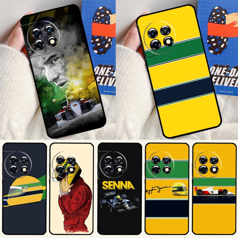 Ayrton Senna F1 For OnePlus Nord 4 CE 3 2 Lite N20 N30 9 10 Pro 8T 9RT 10T 10R 13R 12R 11 12 13 Phone Case