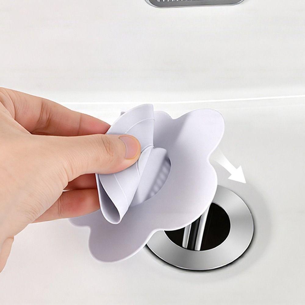 Flower Shaped Drain Plug Reusable Basin Stopper New Wash Basin Plug  Bathroom Basin Use
