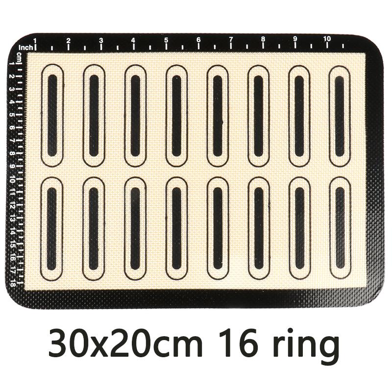 Silikon Macaron Bakeunderlag for Bakeformer Macaroon Bakverk Kakebaking Profesjonell Kvalitet Non-stick