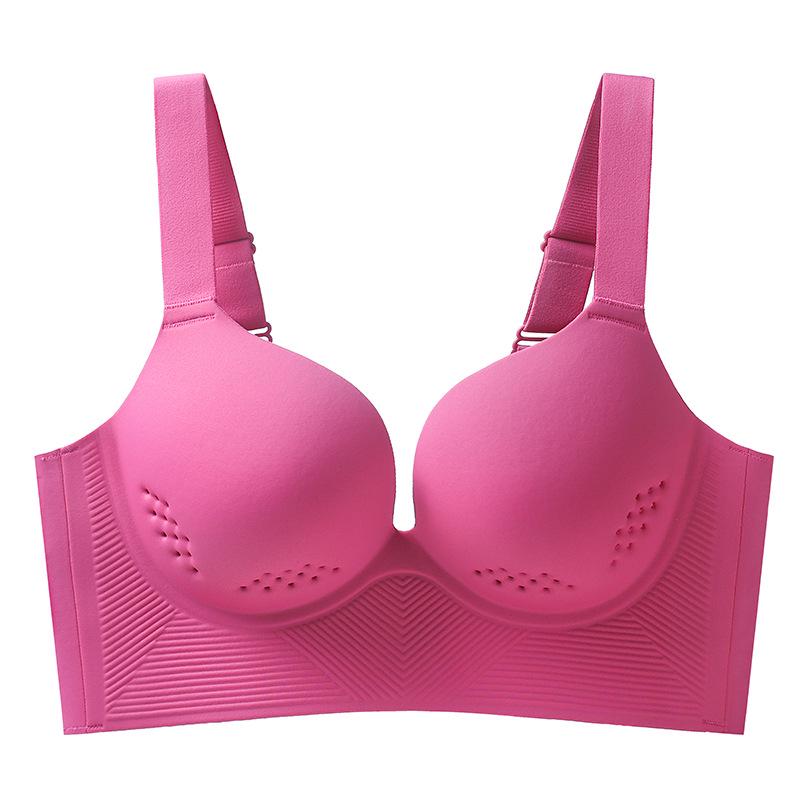 Übergröße Nahtloser Lift & Support BH: Atmungsaktiv, Auslaufsicher, Seitenstütze, Dünnes Cup-Design für Frauen