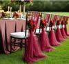 10/50Pcs 75x200cm White Wedding Tulle Chair Sashes Baby Shower Party Wedding Layout Arch Decor Garden Party Stairs Decoration