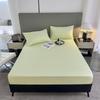 A 3-Piece Solid-Color Bed Cover And Pillowcase Set, Including 1 Bed Cover +2 Pillowcases (Without Cores), Machine Washable
