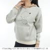 Le Coq Sportif Golf Hooded Striped Loose Golf LG4FST80L WH00 Women's Sweater, Fit, Cute, Casual, Sweater, (White),
