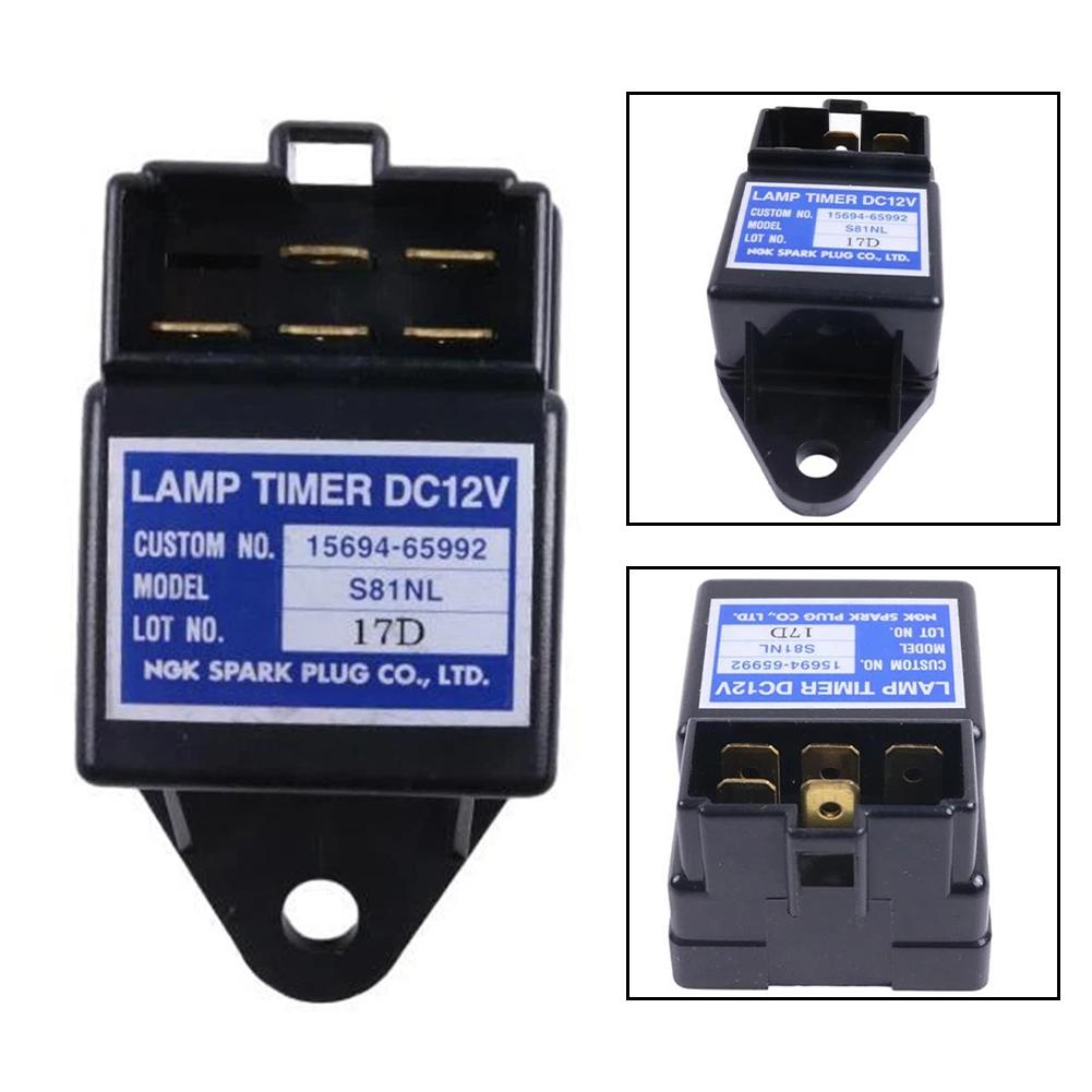 Glow S81NL Lamp Timer 12 Volt Relay for Kubota Engines Compatible with 15694 65990 15694 65992 for Generator Systems