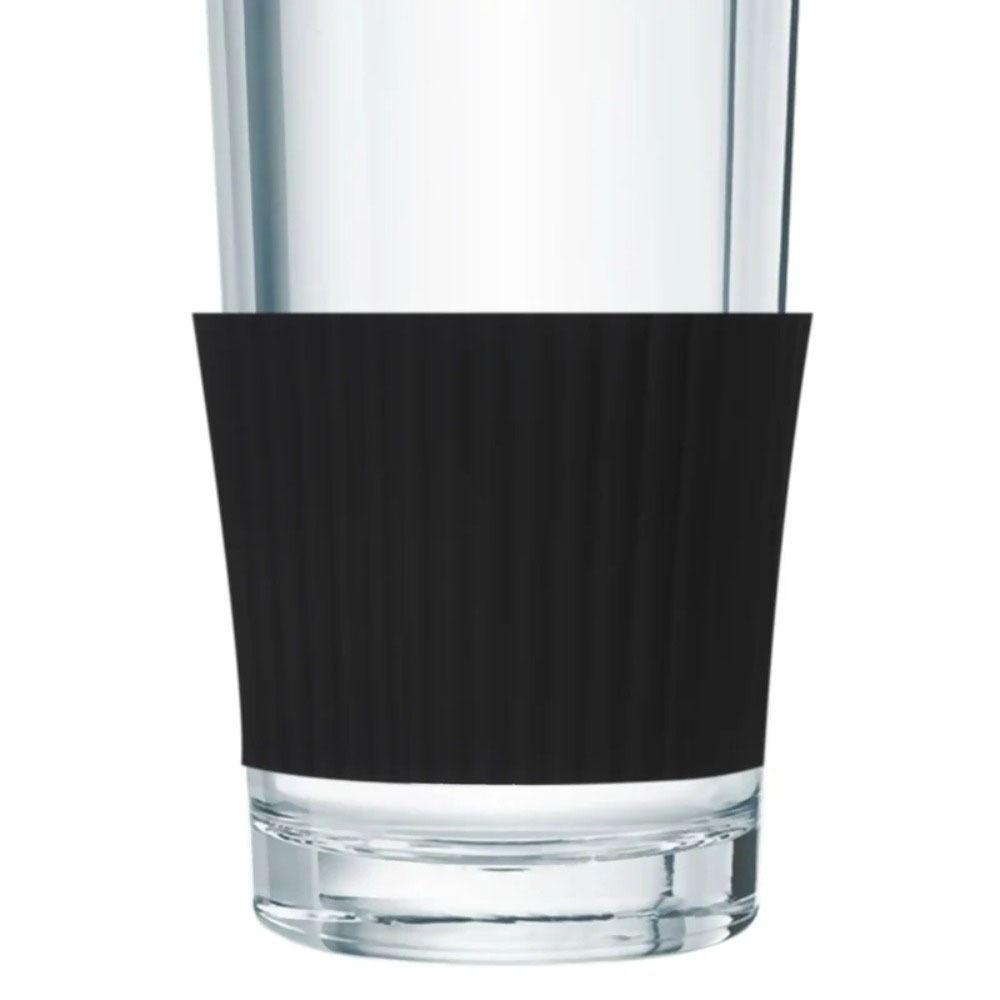 Vertical Stripes Silicone Cup Sleeve Non-slip Heat Insulation Cup Cover Thickened Anti -scald Mug Sleeve Glass