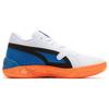 Puma Trc Blaze Court Nyc Comfortable Versatile Non-Slip Durable Mid-Top Basketball Shoes Men Sneaker White Blue Orange 379218-01