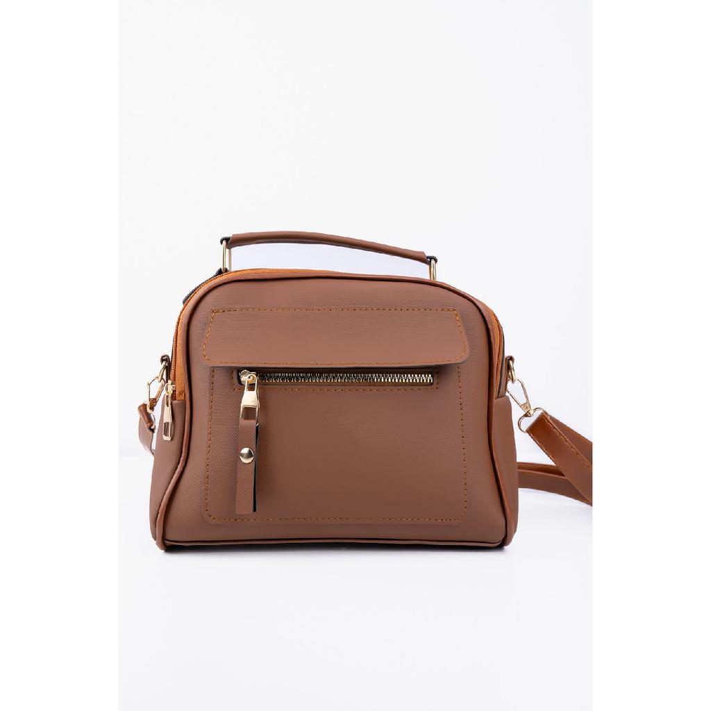 Damen-Hand- und Umhängetasche aus schwarzem Lacost-Leder mit 3 Fächern und verstellbarem Riemen