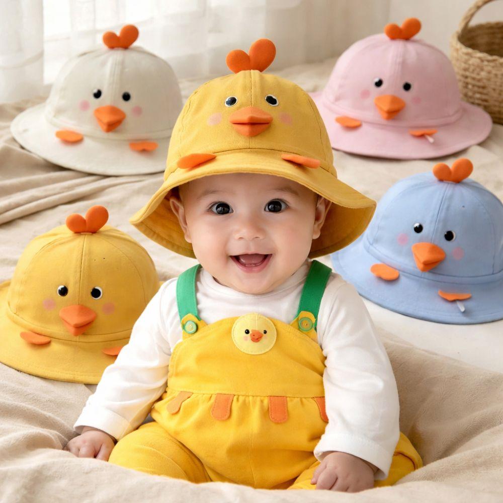 Thin Baby Sun Hat Little Duck Toddler Beach Hat Fashion Fisherman Hat 1-3 Years Spring Summer