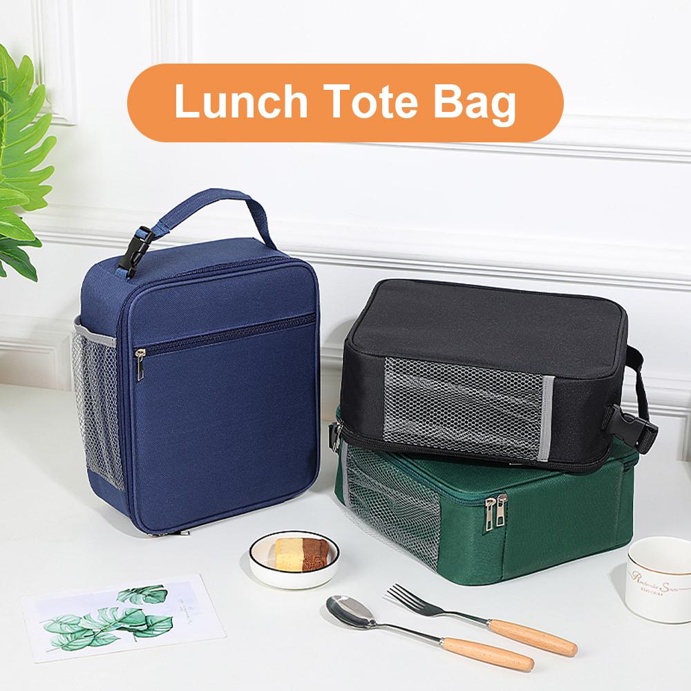 Insulated Lunch Bag for Men Women Reusable Lunch Box Portable Cooler Bag Waterproof Large Capacity Lunchbox with Handle