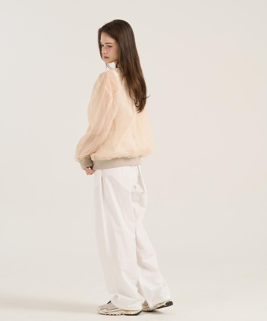 LEVHEARTED Ostinato Banding Wide Pants - White
