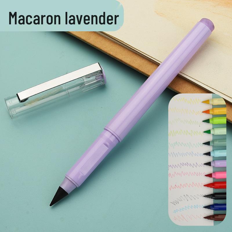 Erasable Posture Correcting Eternal Pencil - 12 Colors, No Sharpening Needed, Durable Lead, Perfect for Kids' Drawing.
