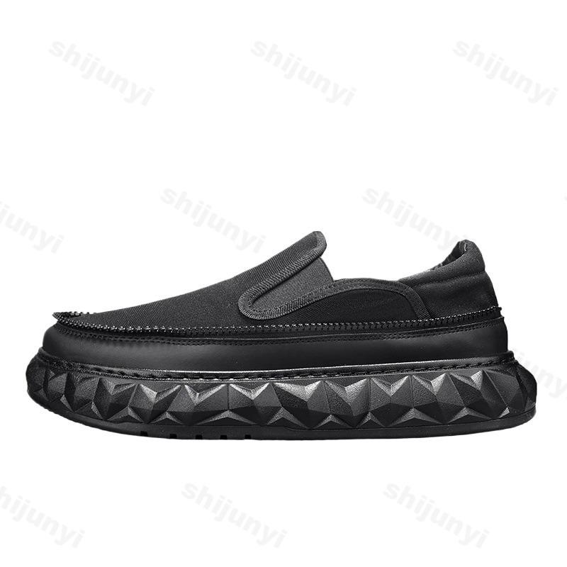 Fashion New Thick Soled Casual Shoes Men's 2025 Summer New Fashion Trend Niche Designed Canvas Breathable Comfortable Platform sneakers