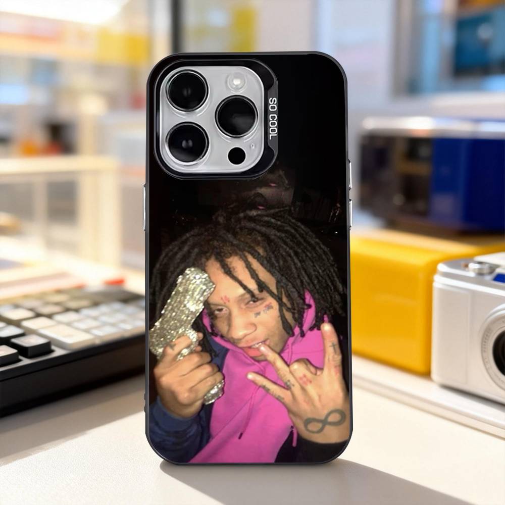 Rapper T-Trippie R-Redd Cool Phone Case For iPhone 11,12,13,14,15,16,17,Pro,Max,Plus,E,Air,Mini IMD Matte Black