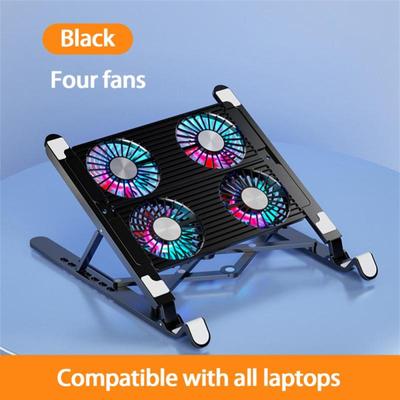 Tablet-Lüfterhalter Klapphalterung Leiser Kühler Notebookständer Tisch Cooling Pad