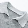 Dongjie No Logo Flus Autumn Fashion Lapel Sweater Jacket Men's Knitwear Solid Color Base Layer Shirt