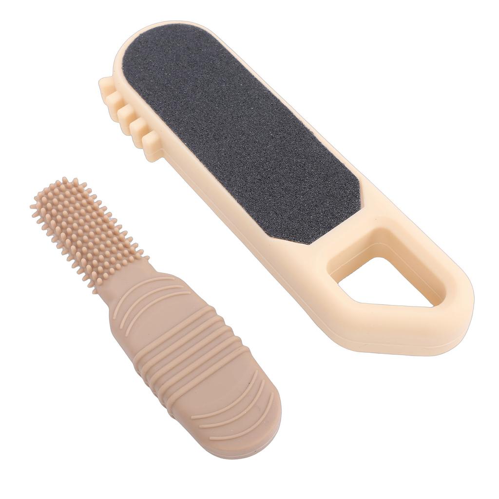 3 in 1 Foot File Toe Cleaner Foot Scrubber Heel Scraper Callus Remover for Wet Dry Dead Skin Removal Exfoliating Purple