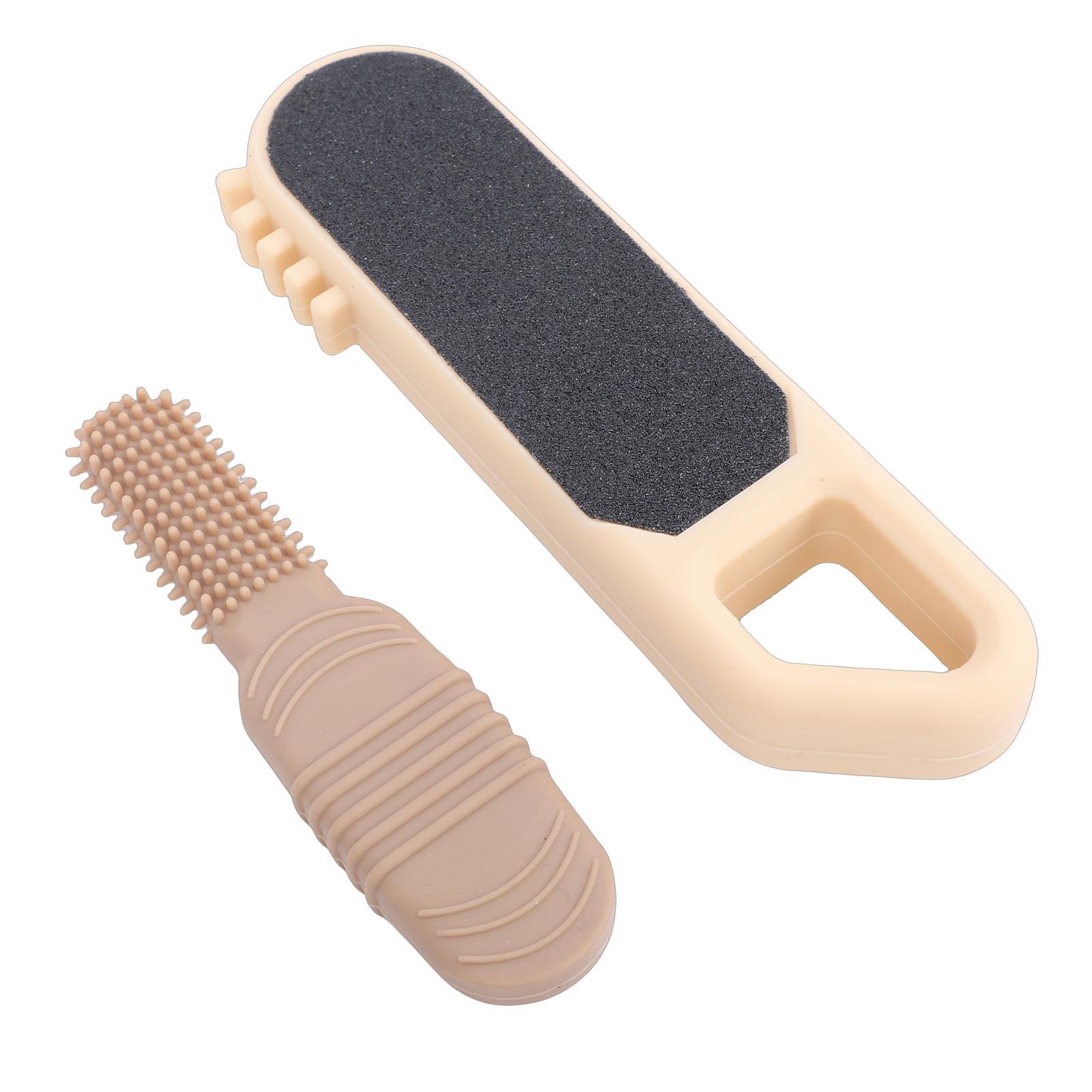 

3 in 1 Foot File Toe Cleaner Foot Scrubber Heel Scraper Callus Remover for Wet Dry Dead Skin Removal Exfoliating Purple жовтий