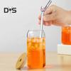 Glass Reusable Straw Colorful Butterfly Design Glass Straw Heat-Resistant Transparent Borosilicate Straws
