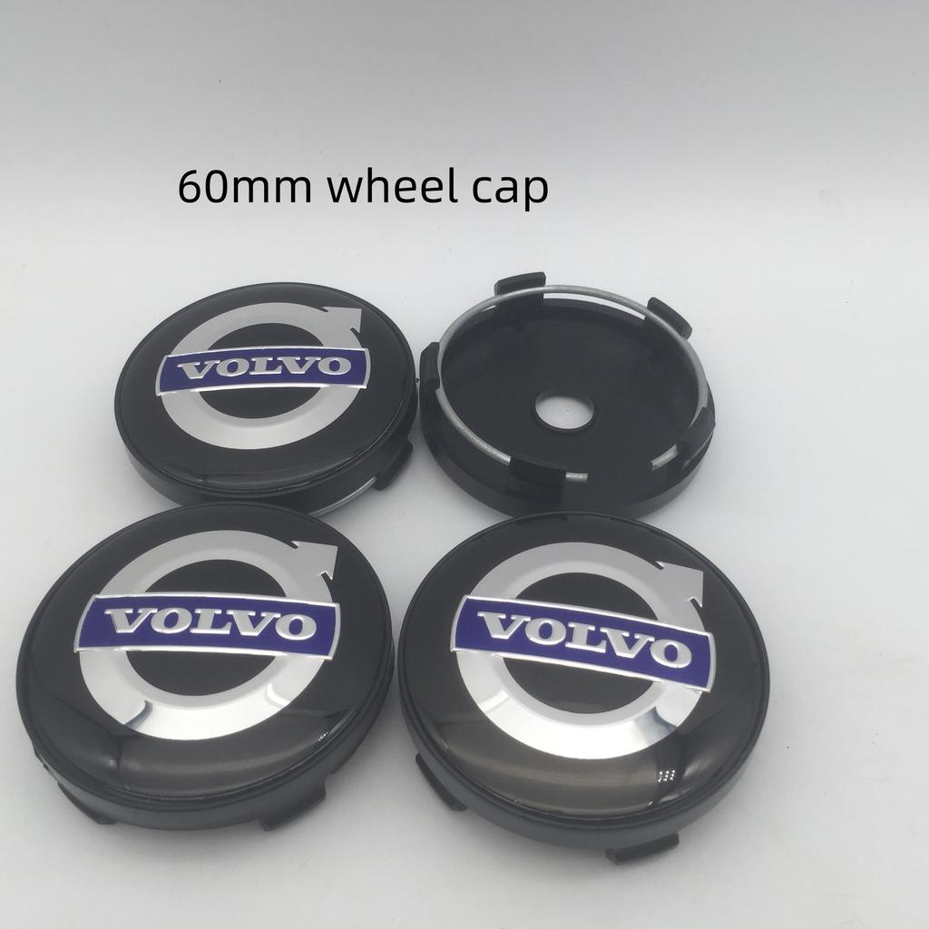 20pcs 3D 56mm 60mm 68mm for Volvo S80L XC60 XC90 Car emblem Wheel hub Center Cap Badge covers sticker Decals Styling ac