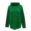 Fashion Winter Women Casual Solid Long Sleeve High Collar Lazy Loose Sweater