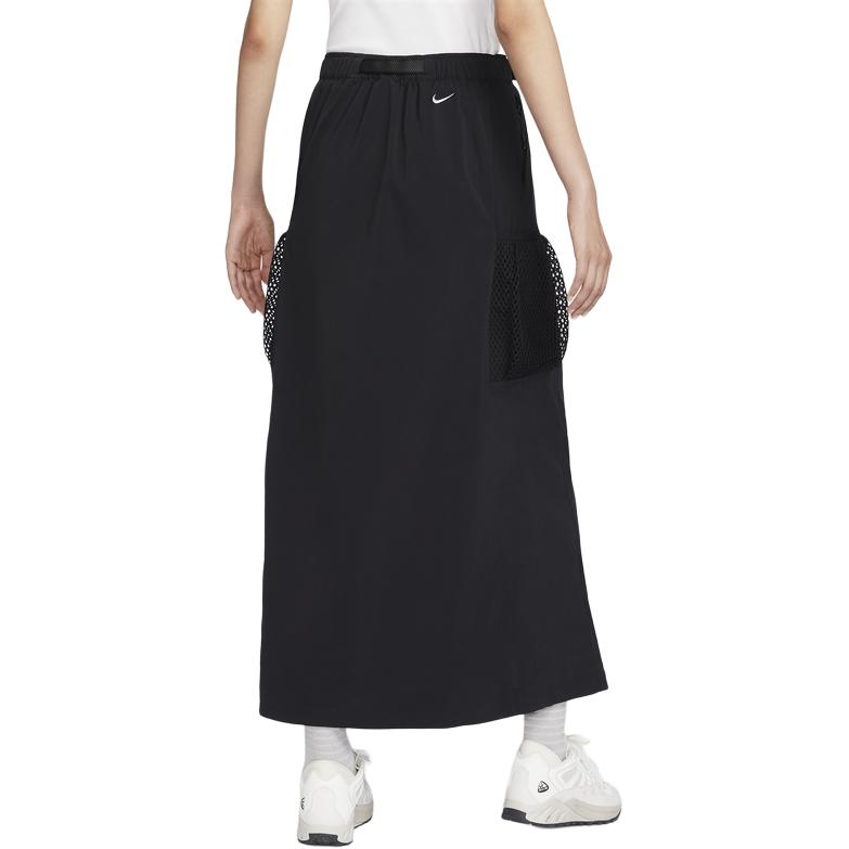 

New Nike SNOWGRASS Casual Long Skirt Women s Black FV7322-010 S