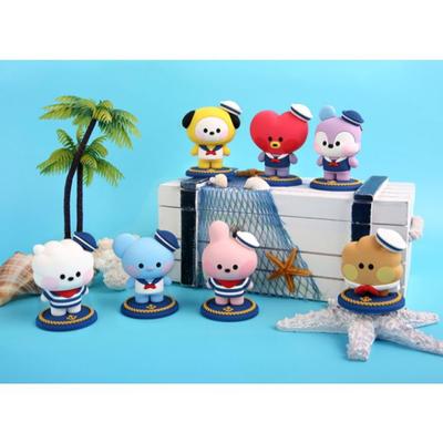 BT21 Marine-Figurensammlung: TATA / COOKY / SHOOKY / RJ, Original-Offizielle Ware, 60x12x53(mm), KPOP, KBeauty, kostenlose Proben