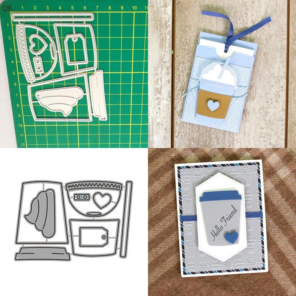 

Stylish Coffee Mug Cutting Dies Scrapbooking Paper Card Embossing Stencil Album Photo Frame Envelope Greeting X3UC China Mainland