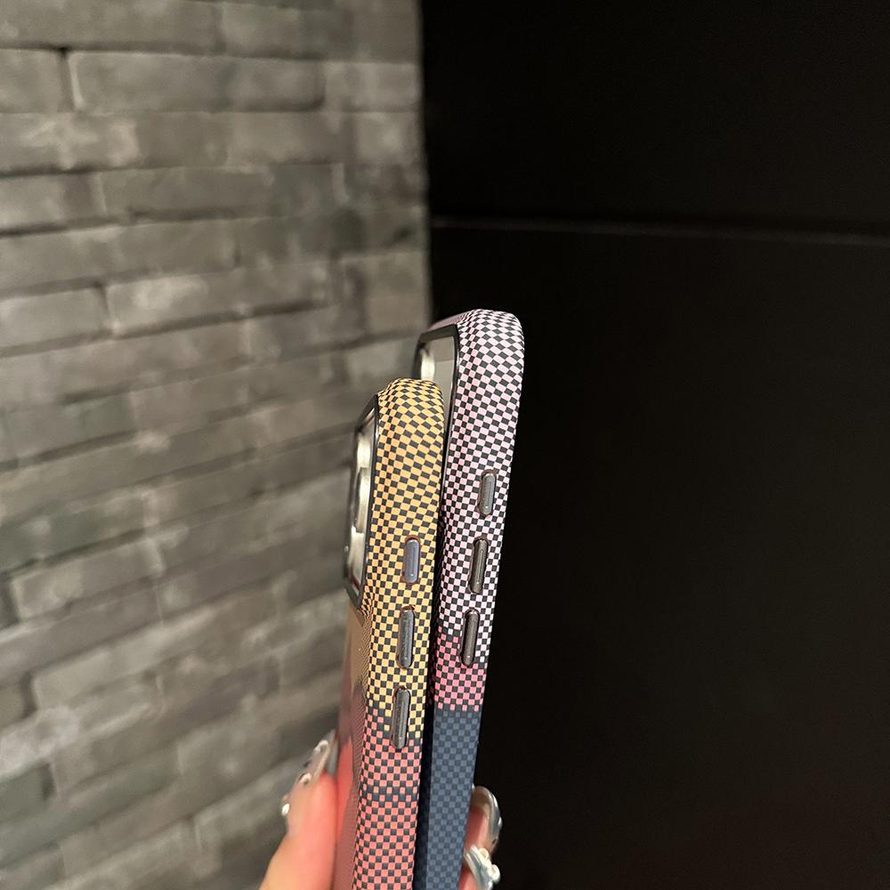 Luxury Premium Carbon Fiber Case For iPhone 17 Air 16 15 14 Pro Max Plus For Magnetic Patterned Alloy Lens Frame Protect Cover