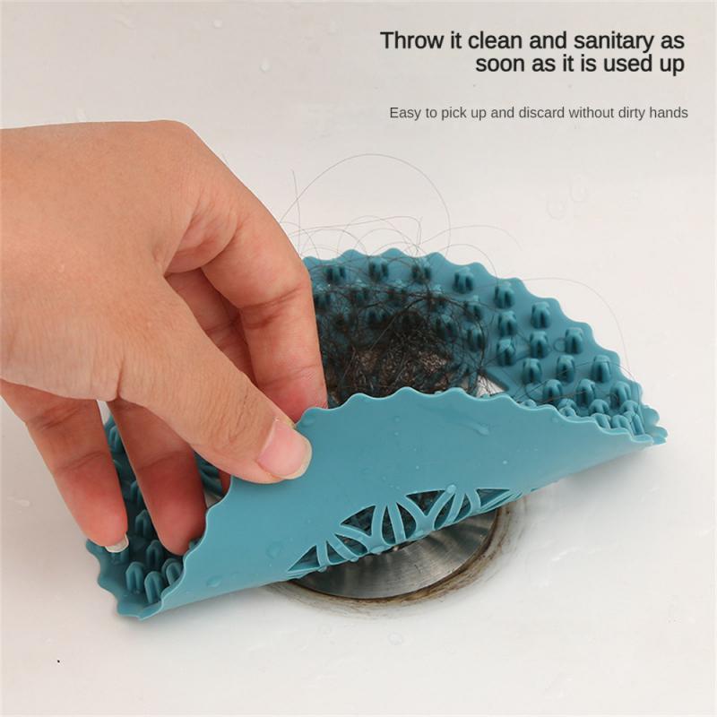 1/2/3PCS Bathtub Stopper Soft Touch Fine Mesh Round Household Products Drain Cover Non-slip Fit Effective Filtering Five Colors