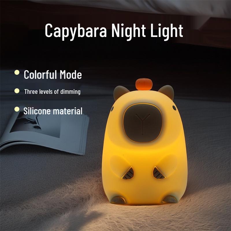 

Capybara Silicone Night Light with Timer & USB Rechargeable Multicolor