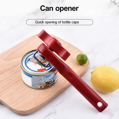 Dosenöffner, seitliche Öffnung, manueller Öffner, ergonomischer Griff, Edelstahl-Deckelöffner für Zuhause, Küche, Bar