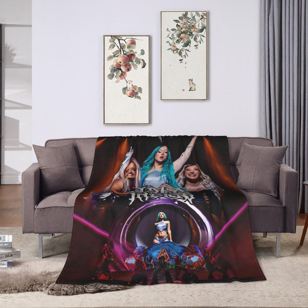 L-Lolas I-Indigos Spanish Soft Warm Blanket Travel Plush Throw Blanket Novelty Living Room Flannel Bedspread Sofa Bed Cover