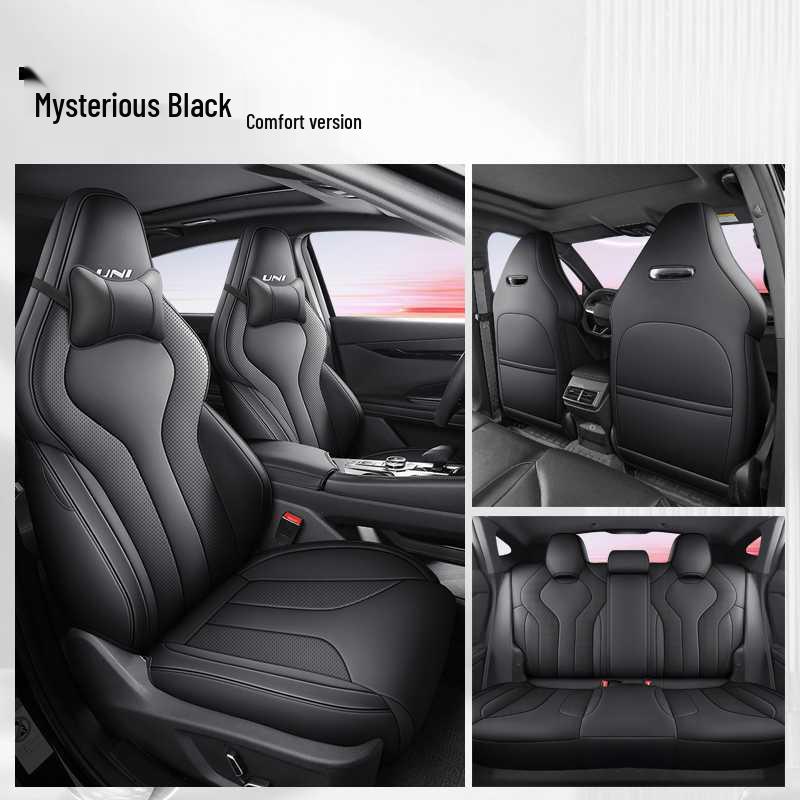 Breathable Perforated Seat Covers for 2023-2025 Changan Uni-V, All-Season Universal Fit.