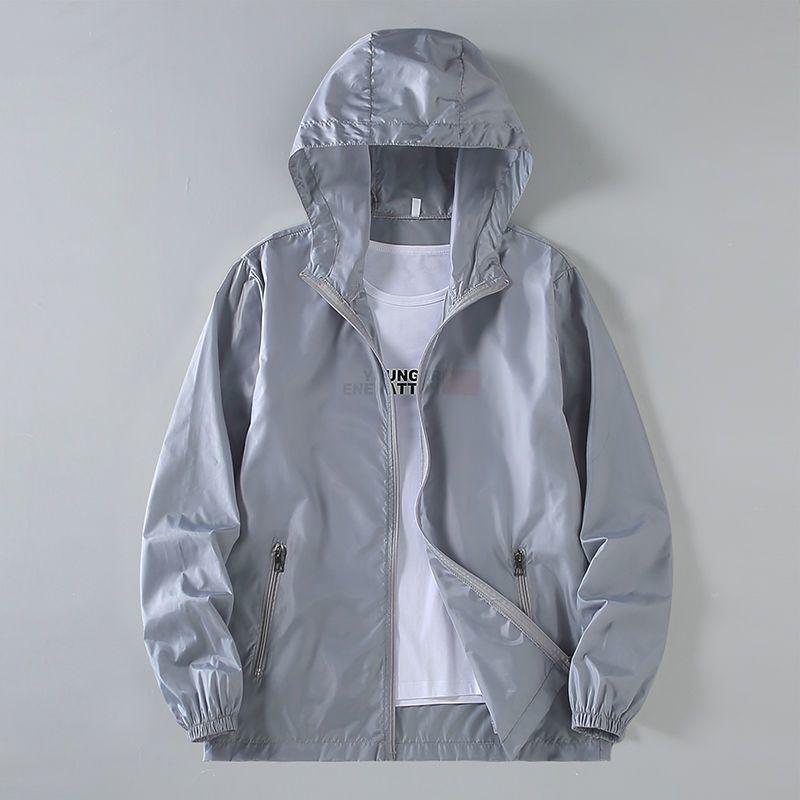 Men's Lightweight Quick-Dry Ice Silk Sun Protection Jacket - Loose, Casual Fit for Summer