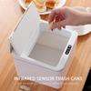 6L Touch Free Trash Cans Smart Induction Trash Bin Automatic Garbage Can Infrared Motion Sensor with Lid for Car