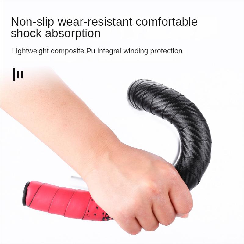 Bicycle Handlebar Tape Anti-Vibration PU EVA Bent Cycling Road Bike Tapes Racing Breathable Non-Slip Handle Bar Belt Wrap