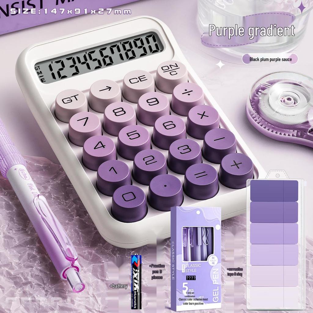 Gradient Multifunctional Calculator - Ideal for Office, Exams & Flexible Use