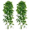 Artificial Hanging Green Radish Fake Rattan For Home Garden Wall Wedding Party Decoration