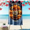 Golden Horizon Adventure Vibes Print Beach Towel, Quick Drying, Suitable for Travel, Outdoor Sports, Jogging, the Beach and Swimming, Gift