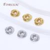4/8Pcs 18K Gold Plated Decorative Beads,Spacer Beads For Jewelry Making,Metal Separator Bead For Bracelets DIY Accessories