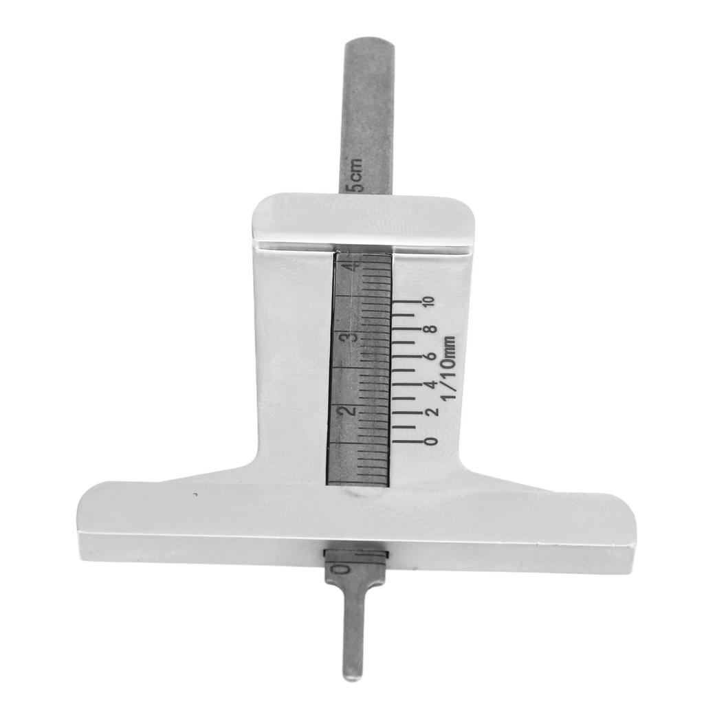 Car Tire Tread Depth Gauge Stainless Steel High Precision Anti Slip Thread Measuring Gauge for