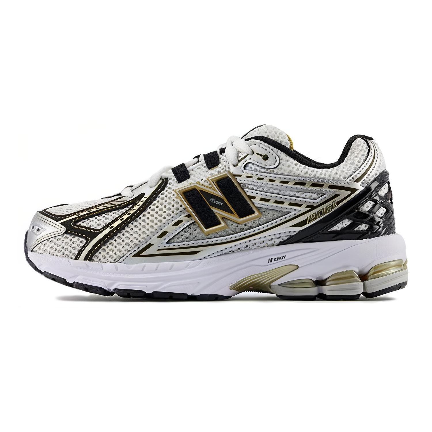 New Balance 1906R White Metallic Gold Grade School GC1906RA-W 36