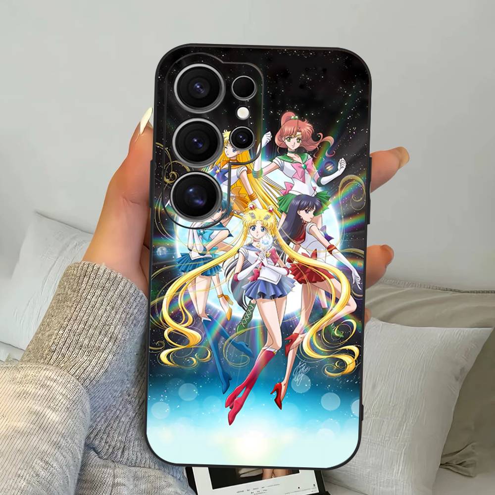 Anime S-Sailors M-Moons Pouzdro na telefon Pro Samsung S 24 Fe 25 Ultra Plus 20 Lite 21 30 22 23 24 22 Ultra 5G Fundas