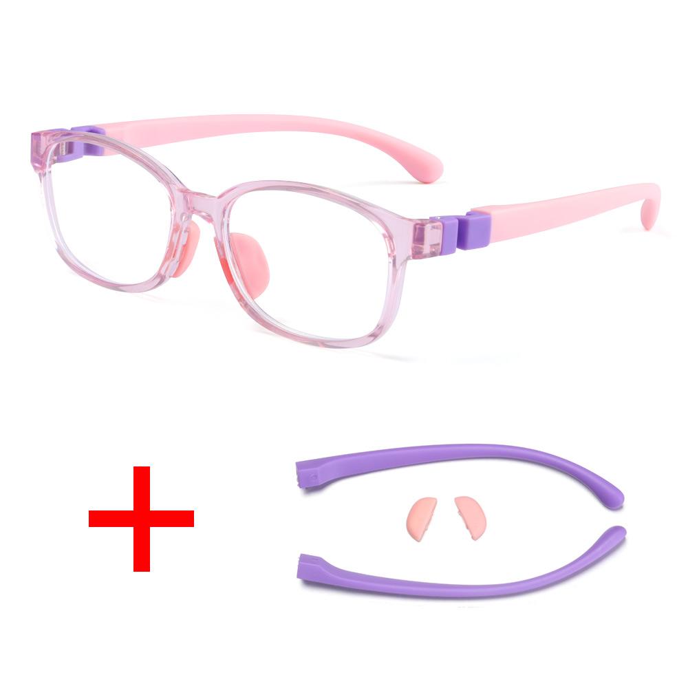 Boys Girls Fashion Vision Care Anti-blue Rays Anti-blue Light Glasses Kids Eyeglasses Silicone TR Eyewear Soft Frame Goggle