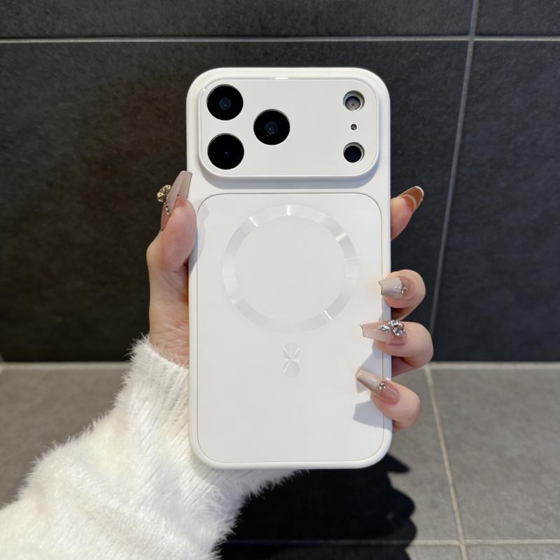 AG Matte Instantly Turn 17 Phone Case For iPhone 17 16 15 14 13 Pro Max Luxury Large Window For Magsafe Magnetic Cover