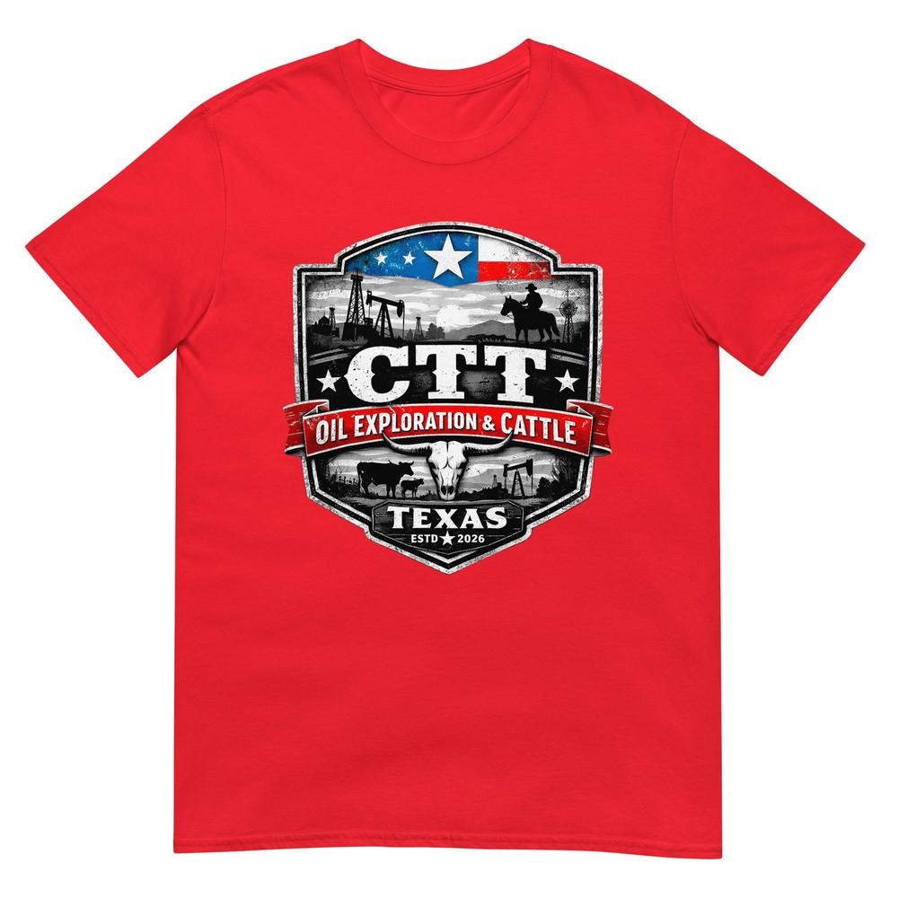 Ctt Oil Exploration Cattle Badge Mtex Landunisex Series Tshirt S