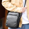 New Leather Men's Shoulder Crossbody Bag with High-end and Casual Feel, Small Backpack with Top Layer Cowhide Handmade Trendy Men's Bag