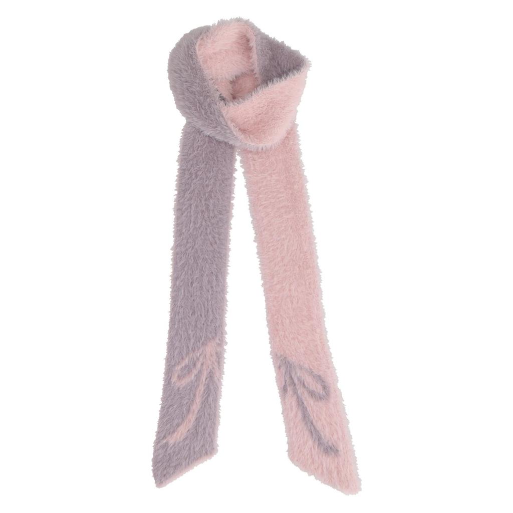 JILL STUART Women's Nylon Shaggy Scarf, Size 60106001, Pink, Dimensions: 8cm Wide x 190cm Long