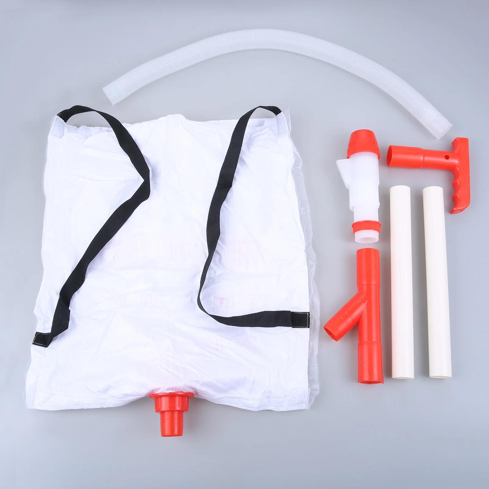 Manual Backpack Fertilizer Spreader Tool Single Tube Fertilizer Applicator for Garden Agricultural Corn Vegetable Fruit Tree Top белый