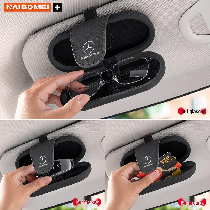 Mercedes-Benz E/C/A/S-Klasse, GLA/GLB/GLC Zonnebrilhouder/Opbergdoosje/Clip